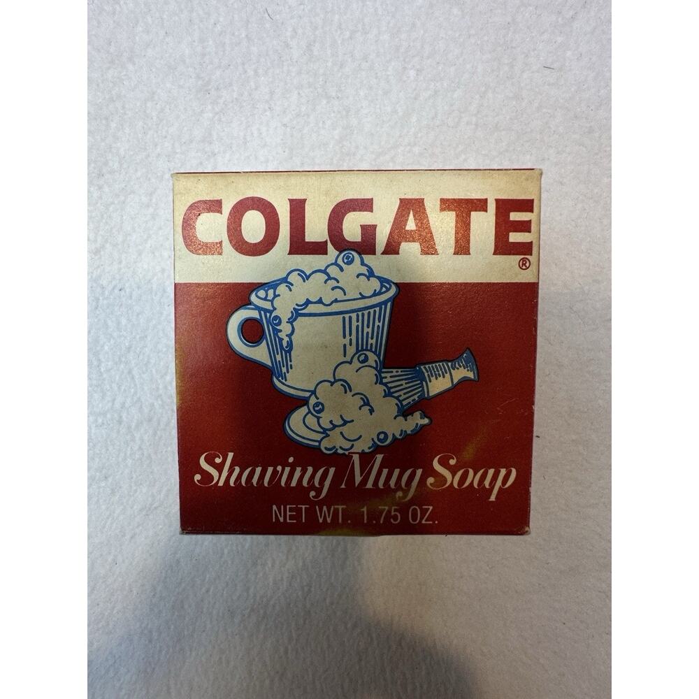 Colgate Shaving Mug Soap VTG Shaving Soap Cake In Original Box Dial soap LOT